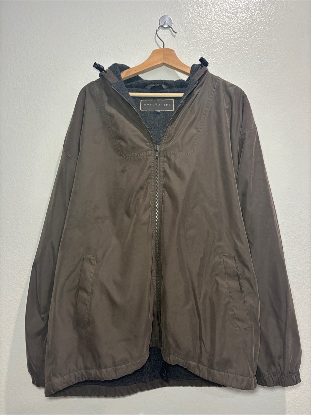 NATURAL LIFE Men's Hooded Zip Jacket